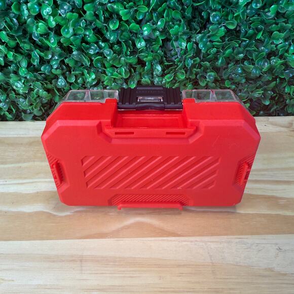 5 Pack Craftsman Versastack Compatible Hard Storage Case Bin Red Clear Top New - Picture 4 of 9